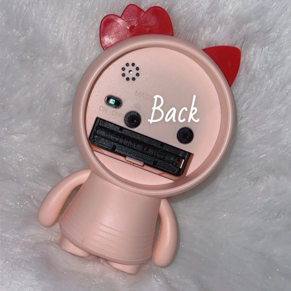 Cute Pink and Red Character Clock